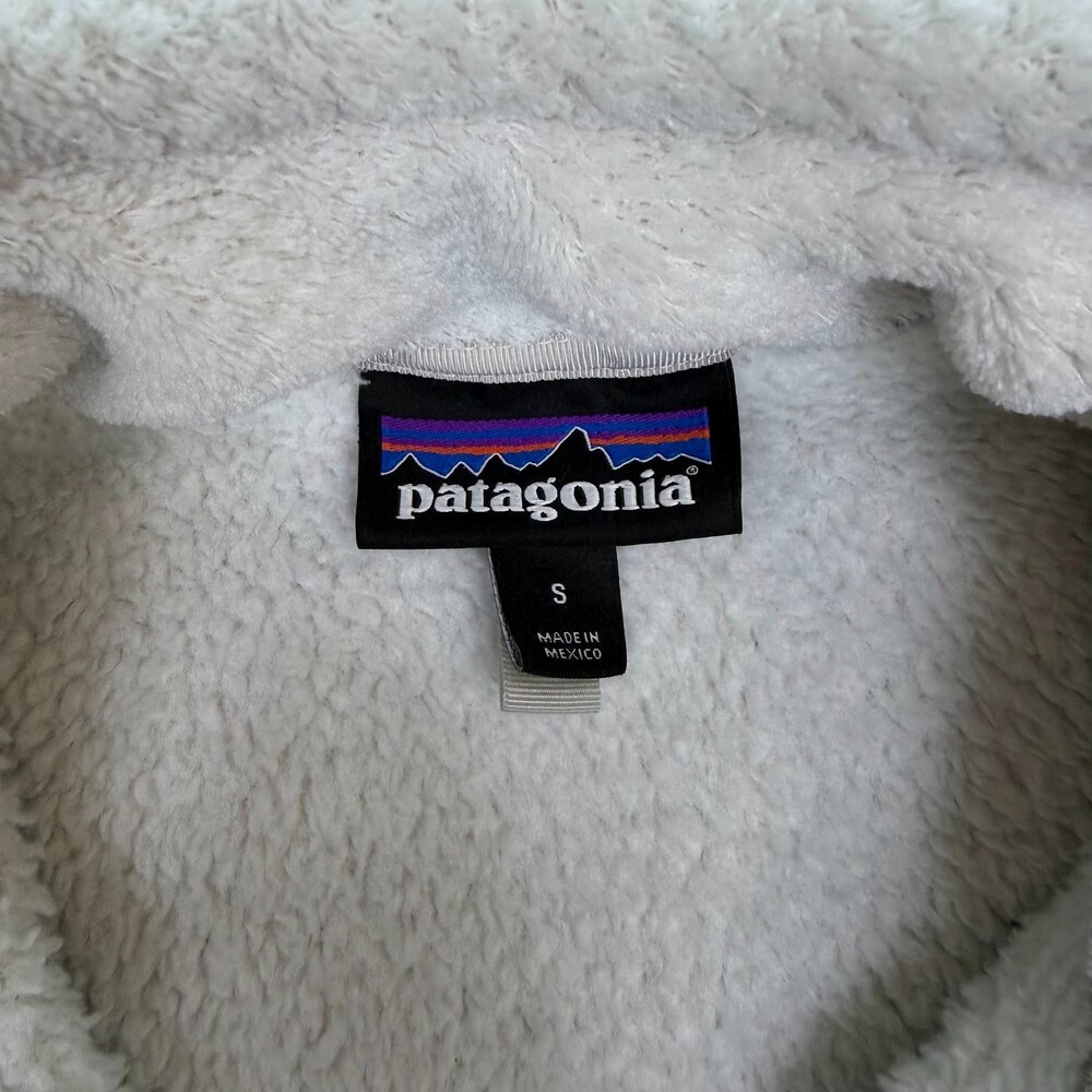 Patagonia Women's Snap-T Re-Tool 1/4 Zip Pullover Fleece Cream Ivory Size Small - Picture 3 of 6